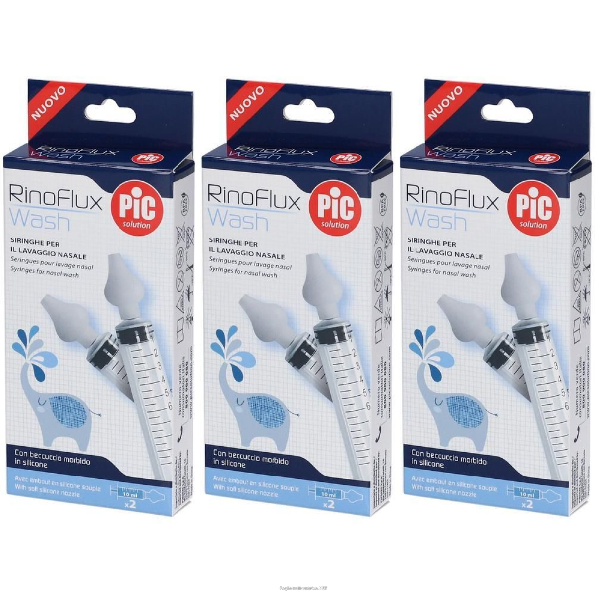 Cerca Offerte di pic rinoflux wash siringhe per lavaggio nasale bambini 3x1 st e acquista online