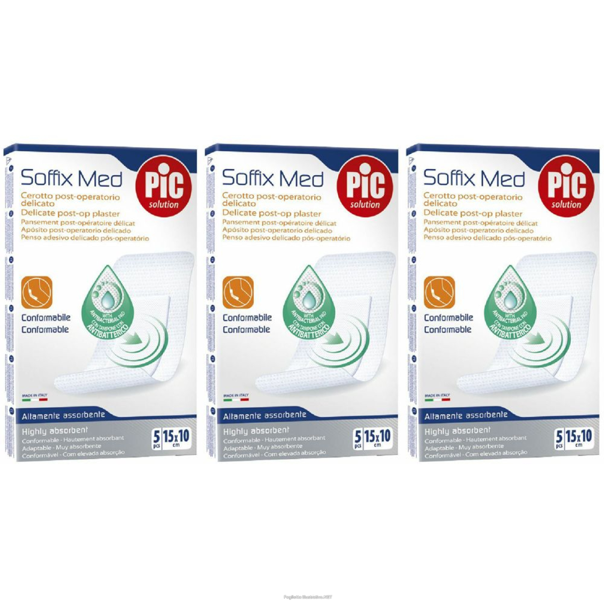 Cerca Offerte di pic® soffix med cerotto post-operatorio? 15 x 10 cm set da 3 3x5 pz ce e acquista online