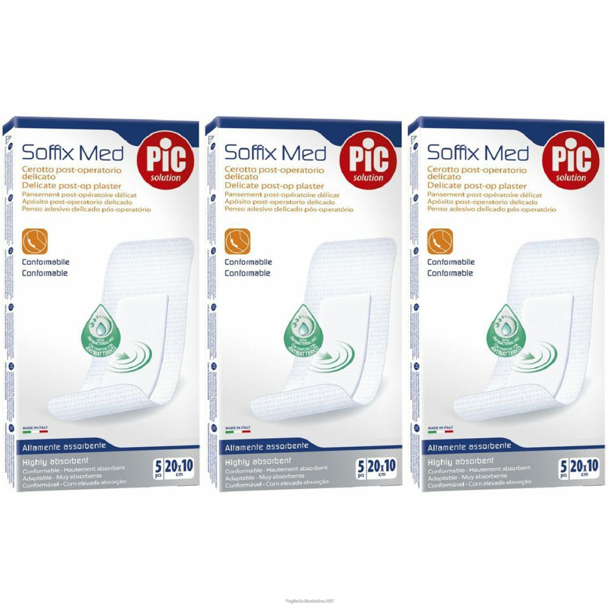 Cerca Offerte di pic® soffix med cerotto post-operatorio? 20 x 10 cm set da 3 3x5 pz ce e acquista online