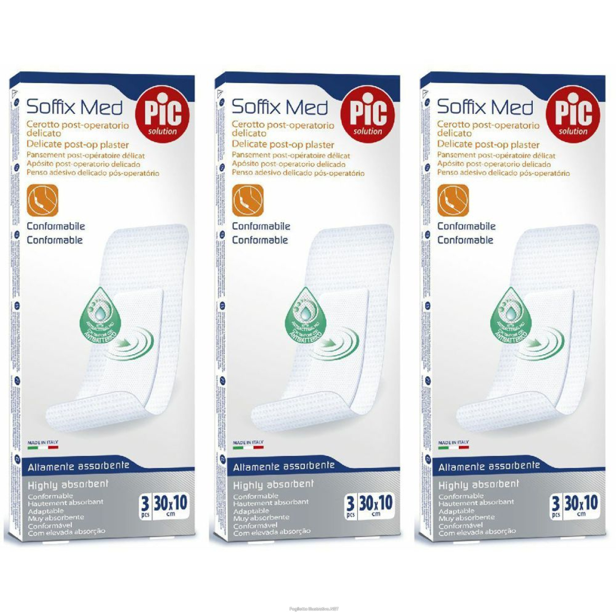 Cerca Offerte di pic® soffix med cerotto post-operatorio? 30 x 10 cm set da 3 3x3 pz ce e acquista online