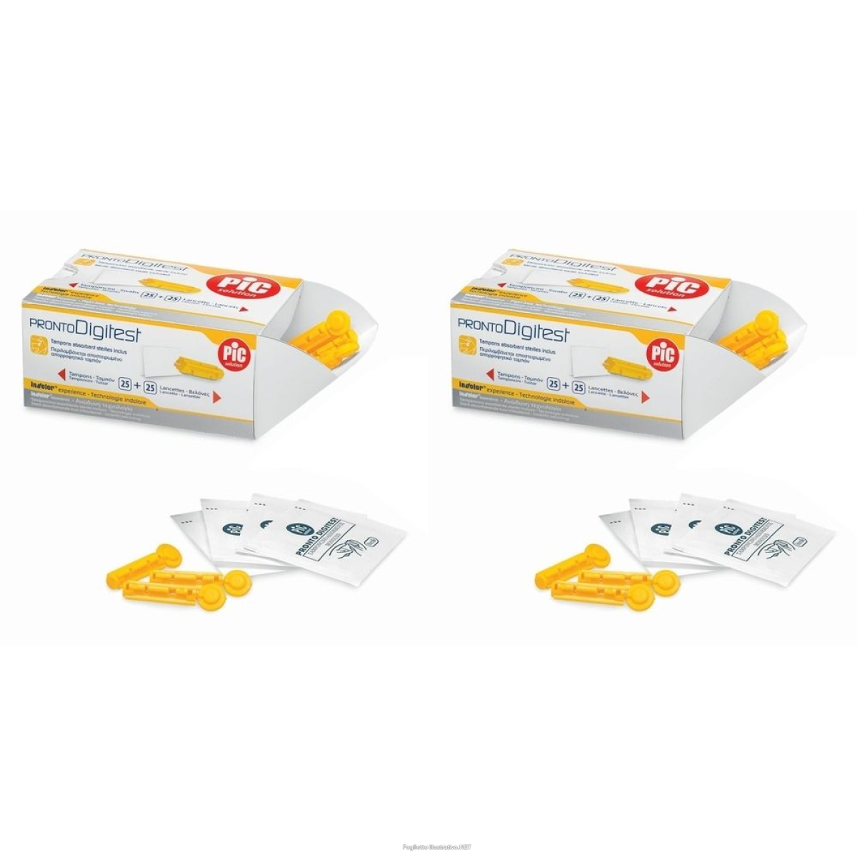 Cerca Offerte di pic solution pronto digitest 25 tamponcini + lancette 30g set da 2 e acquista online