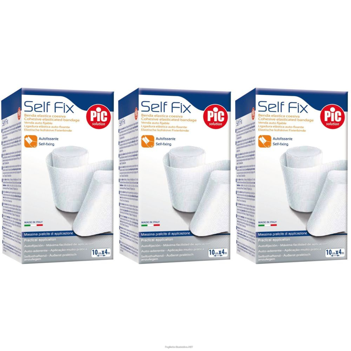 Cerca Offerte di pic solution self fix benda elastica autoaderente 10 cm x 4 m set da 3 e acquista online