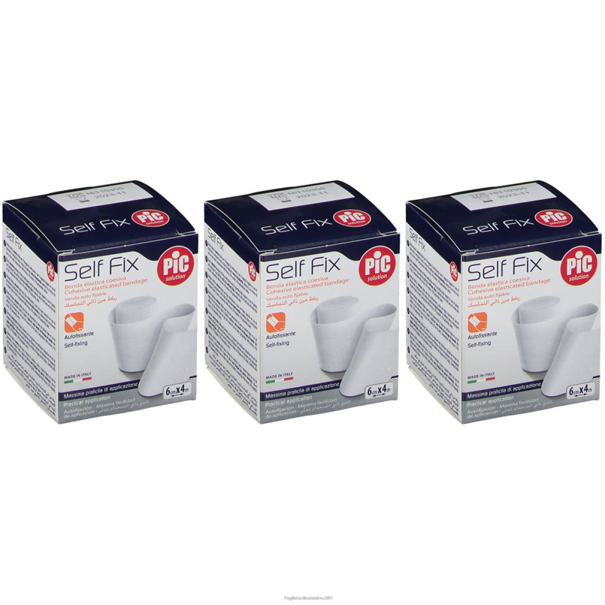 Cerca Offerte di pic solution self fix benda elastica autoaderente 6 cm x 4 m set da 3 e acquista online