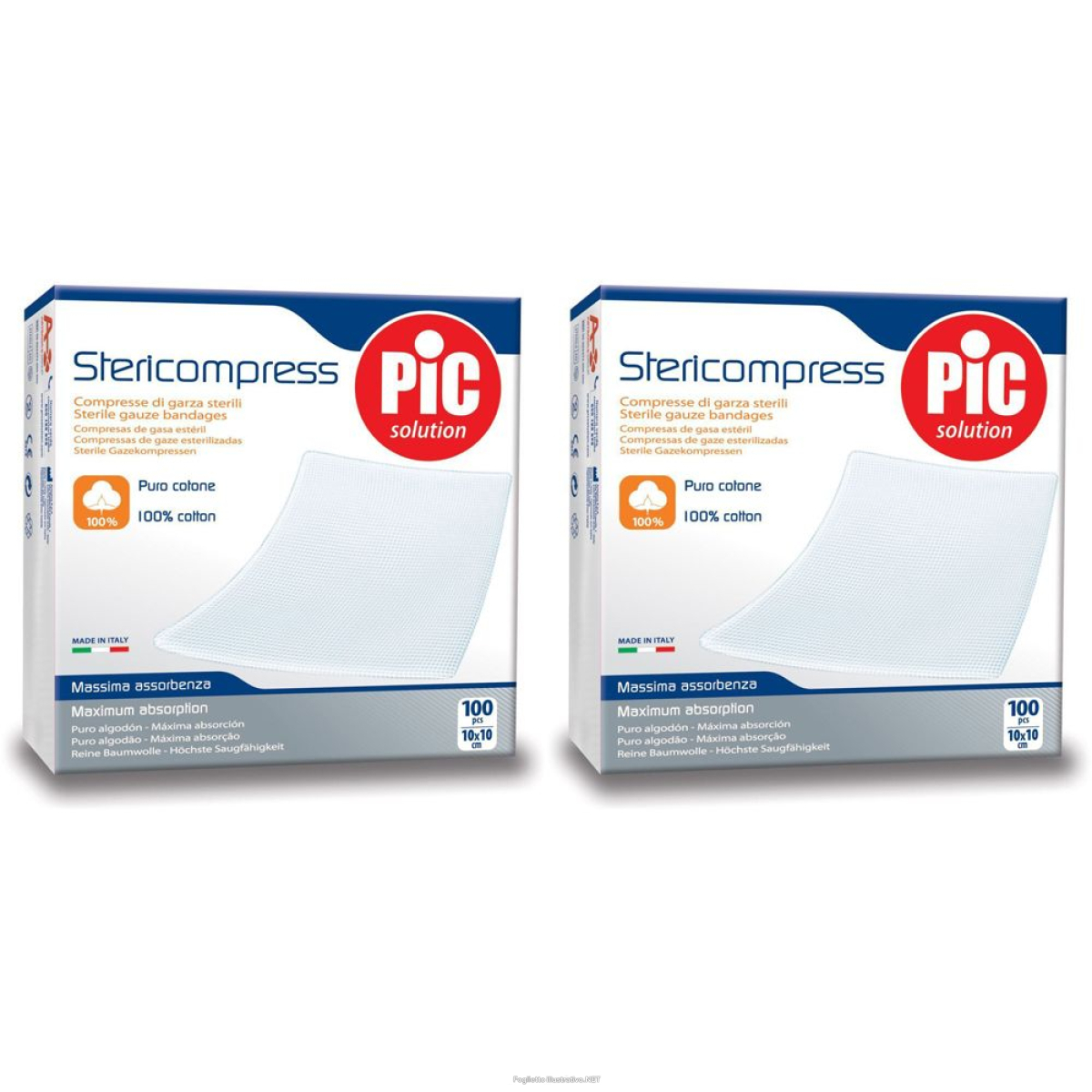 Cerca Offerte di pic solution stericompress 10 cm x set da 2 2x100 pz compresse e acquista online