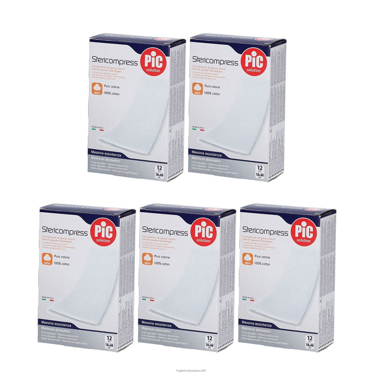 Cerca Offerte di pic solution stericompress 18 cm x 40 set da 5 5x12 pz compresse e acquista online