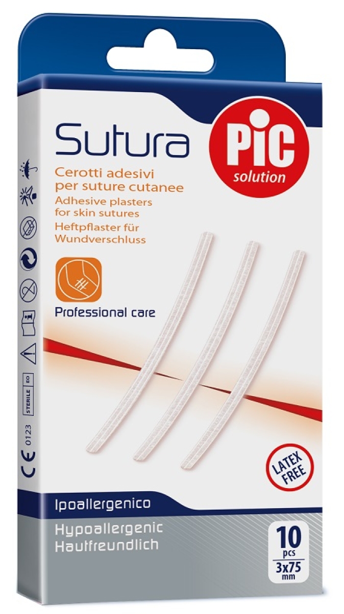 Cerca Offerte di Pic - sutura cerotti adesivi per sutura 3x75 mm confezione 10 pezzi e acquista online