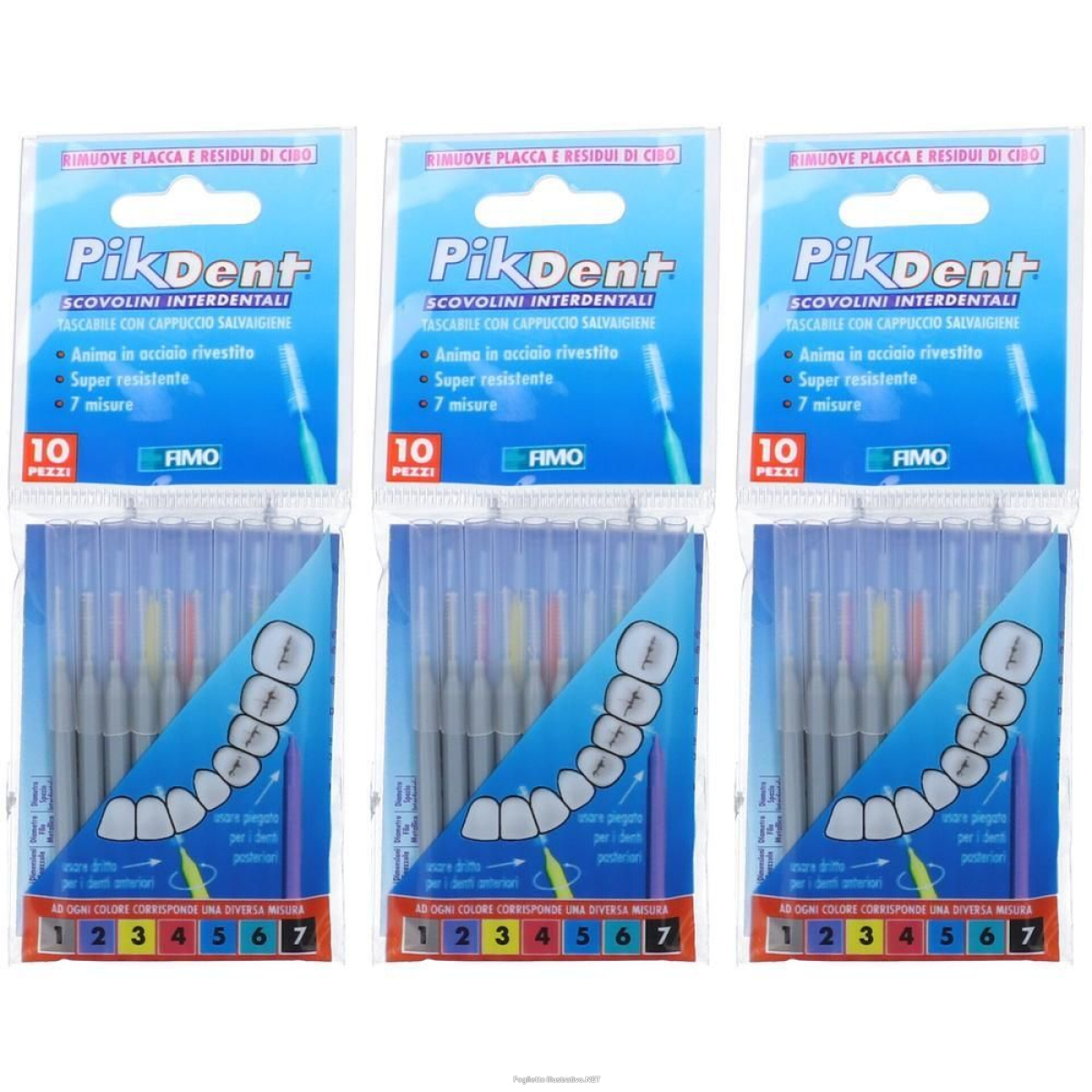 Cerca Offerte di pikdent® grigio 0,4 mm scovolini interdentali 3x10 pz spazzolino da de e acquista online