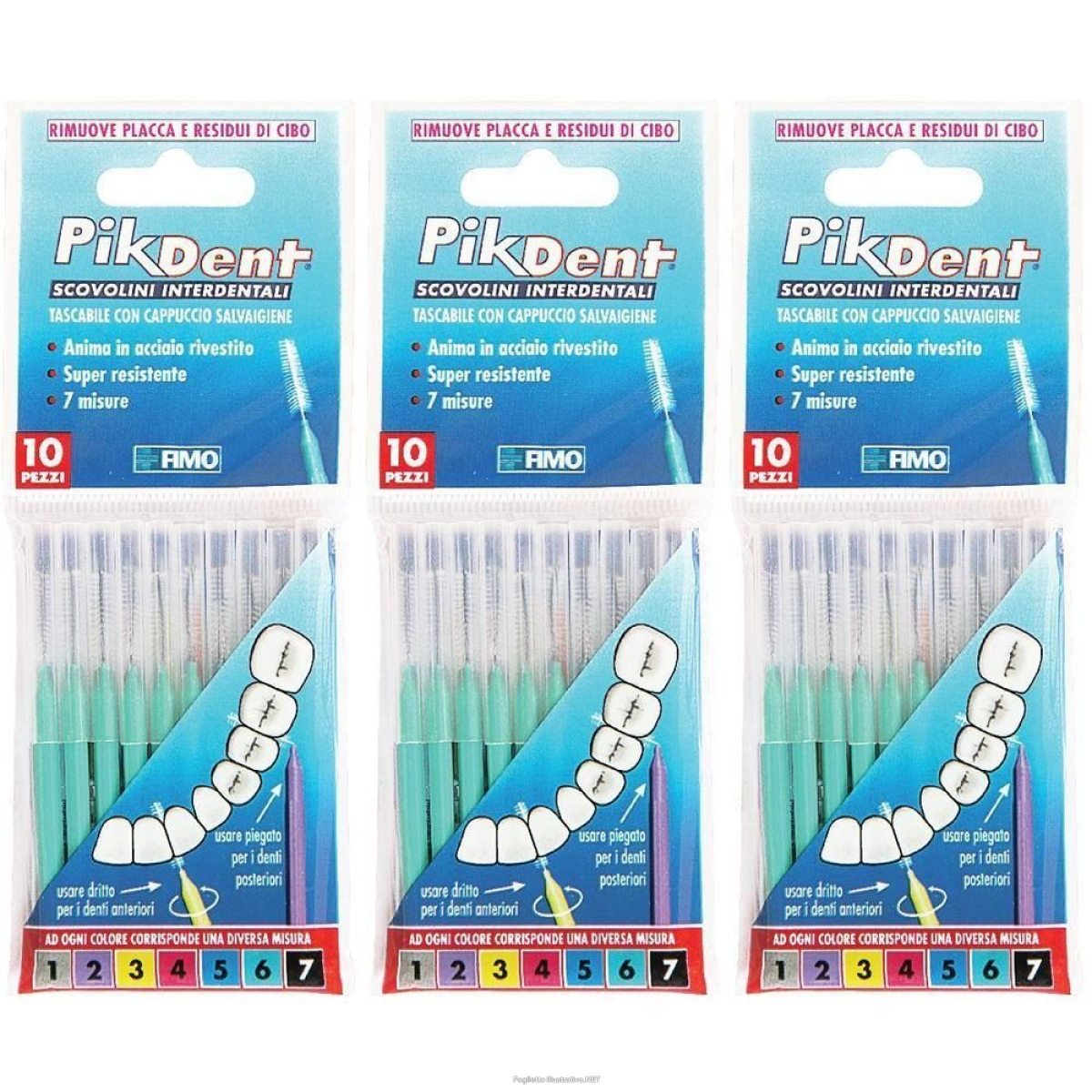 Cerca Offerte di Pikdent Stuzzicolino 6 Verde 10 Pezzi 3x10 Pezzi Spazzolino da Denti e acquista online