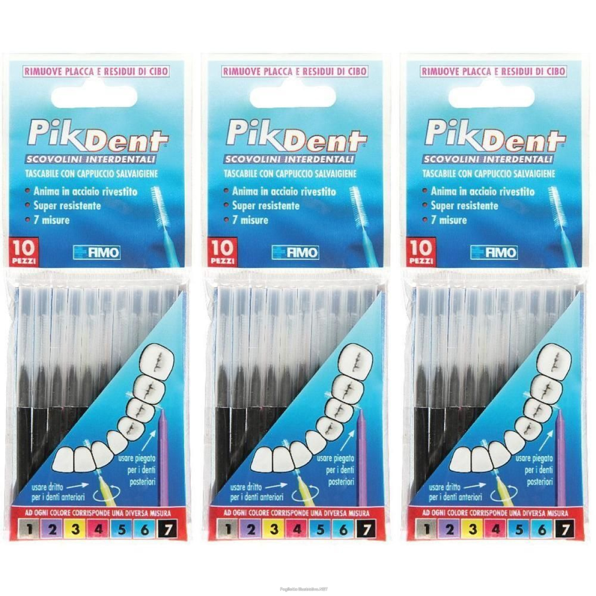 Cerca Offerte di pikdent stuzzicolino 7 nero 10 pezzi 3x1 st e acquista online