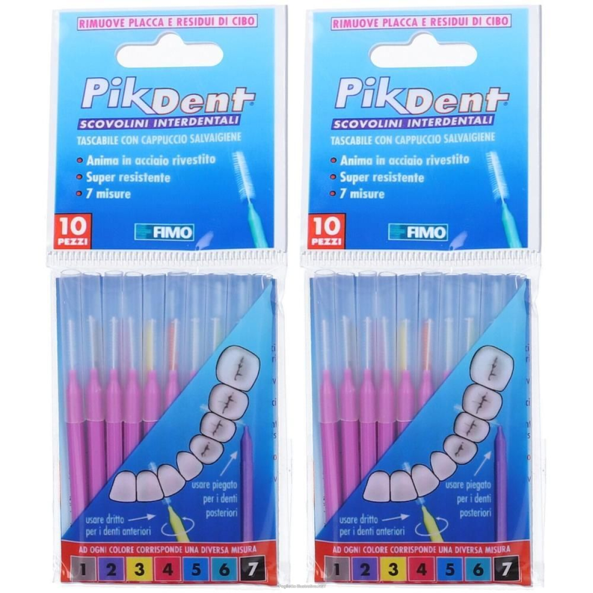 Cerca Offerte di pikdent® viola 0,5 mm scovolini interdentali 2x10 pz spazzolino da den e acquista online