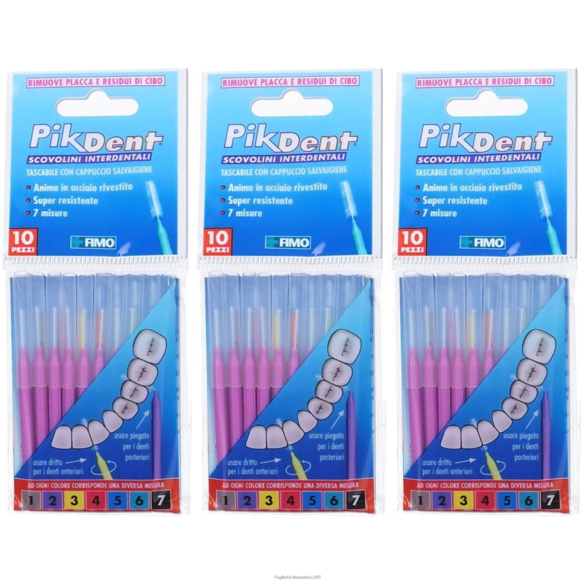 Cerca Offerte di pikdent® viola 0,5 mm scovolini interdentali 3x10 pz spazzolino da den e acquista online