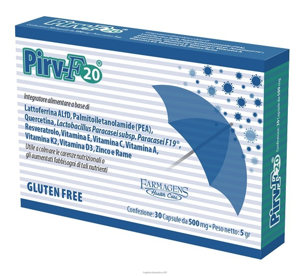 Cerca Offerte di pirv f20 30 capsule 500 mg e acquista online