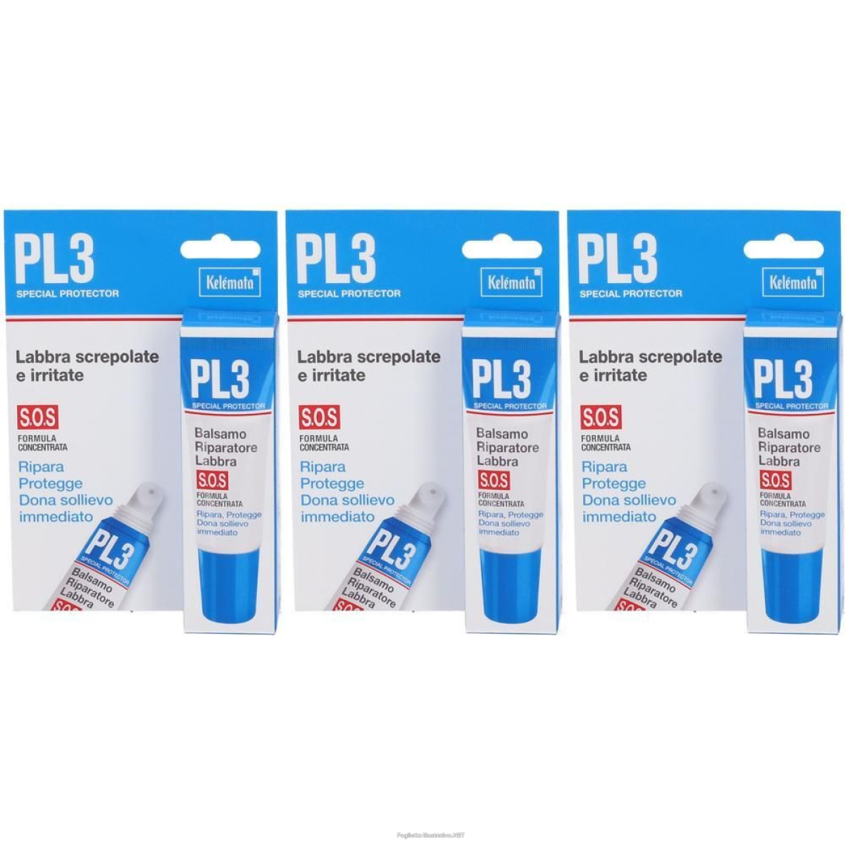 Cerca Offerte di pl3 balsamo riparatore labbra sos 3x7,5 ml protezione per le labbra e acquista online
