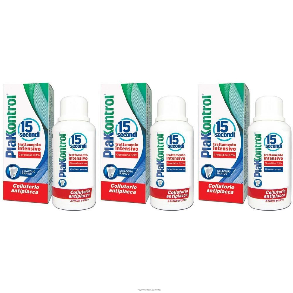 Cerca Offerte di plakkontrol 15'' collutorio antiplacca 3x250 ml e acquista online