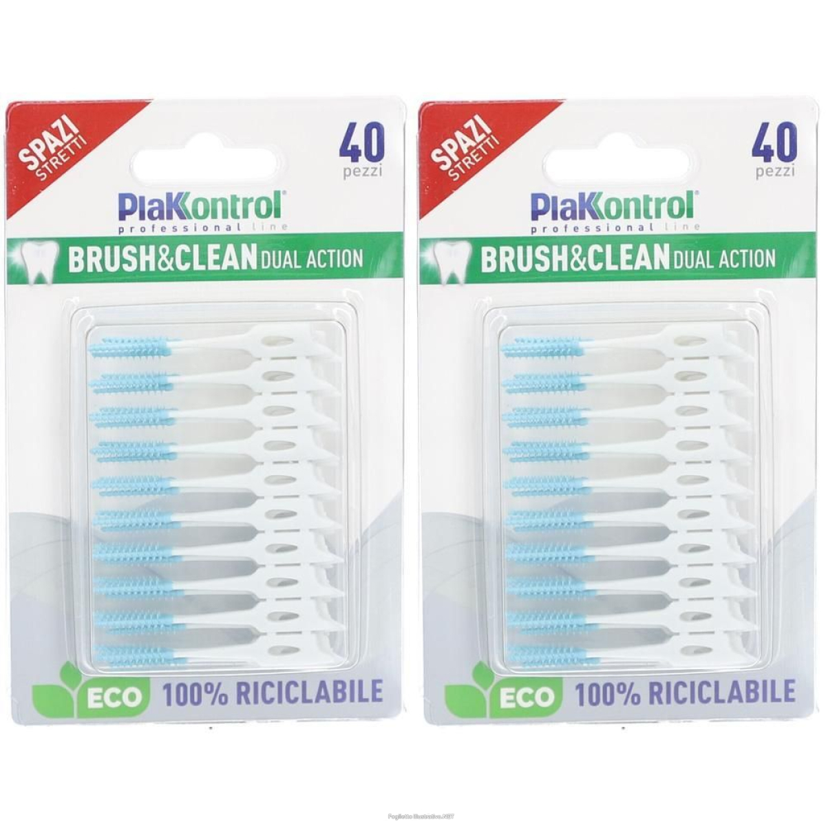 Cerca Offerte di plakkontrol® brush & clean spazi stretti 2x40 pz spazzolino da denti e acquista online