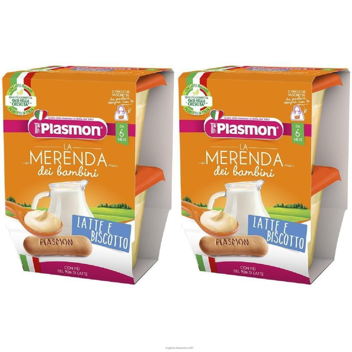 Cerca Offerte di plasmon la merenda dei bambini merende latte biscotto asettico 2 x 120 e acquista online
