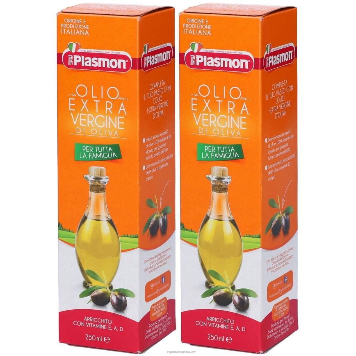 Cerca Offerte di plasmon olio extra vergine di oliva 2x250 ml e acquista online