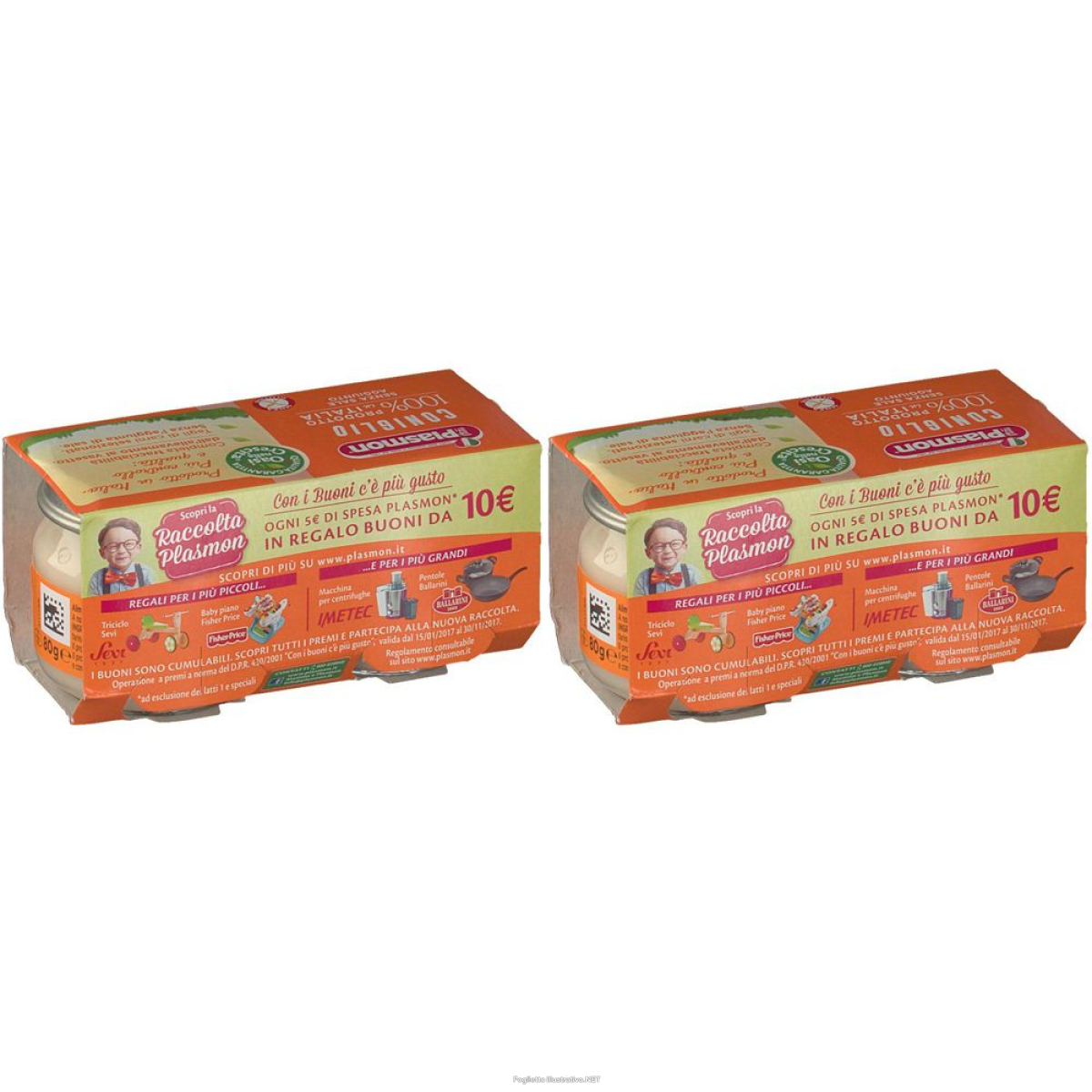 Cerca Offerte di plasmon® omogeneizzato coniglio set da 2 2x2x80 g pappa e acquista online