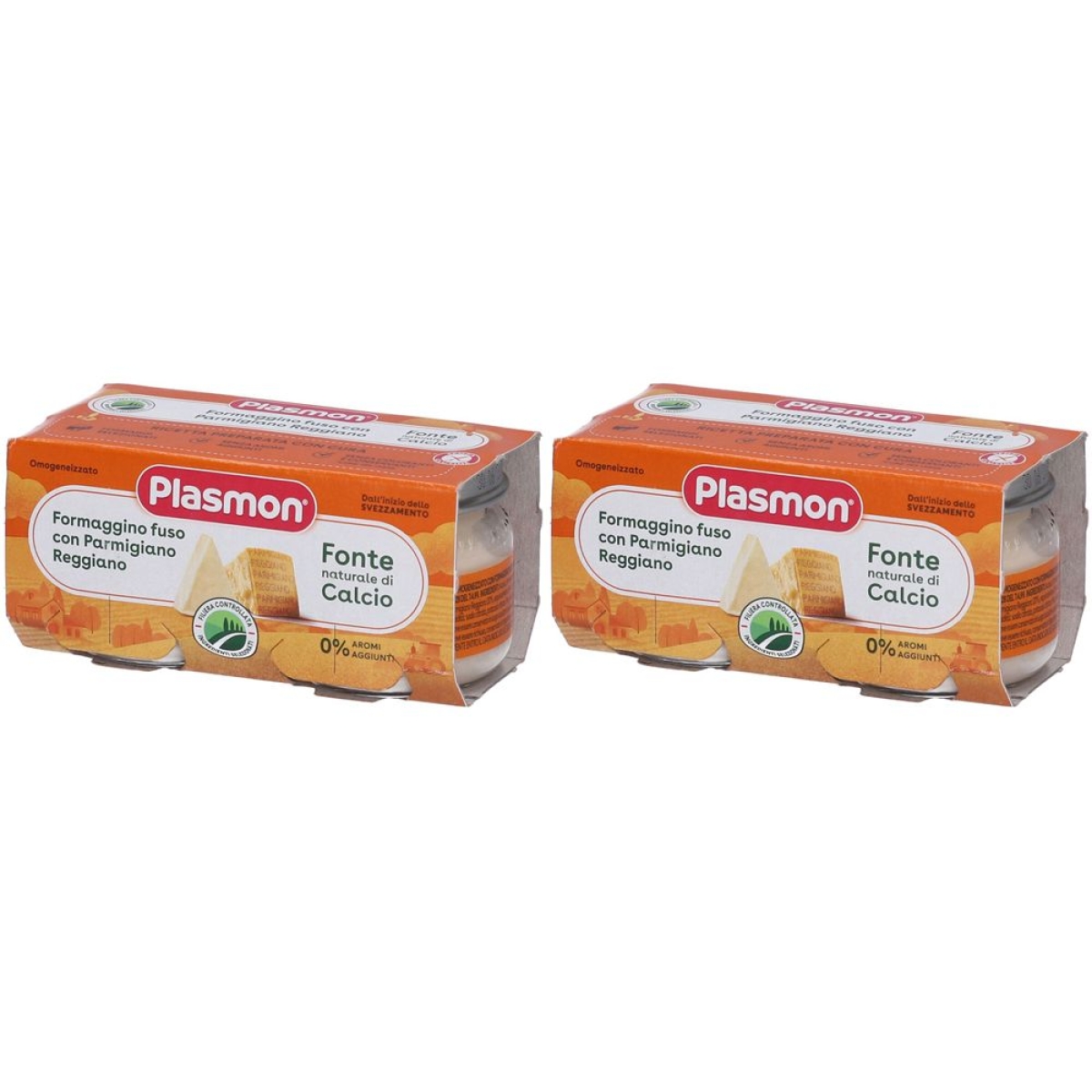 Cerca Offerte di Plasmon Omogeneizzato Formaggino Fuso e Parmigiano Reggiano Set da 2 e acquista online