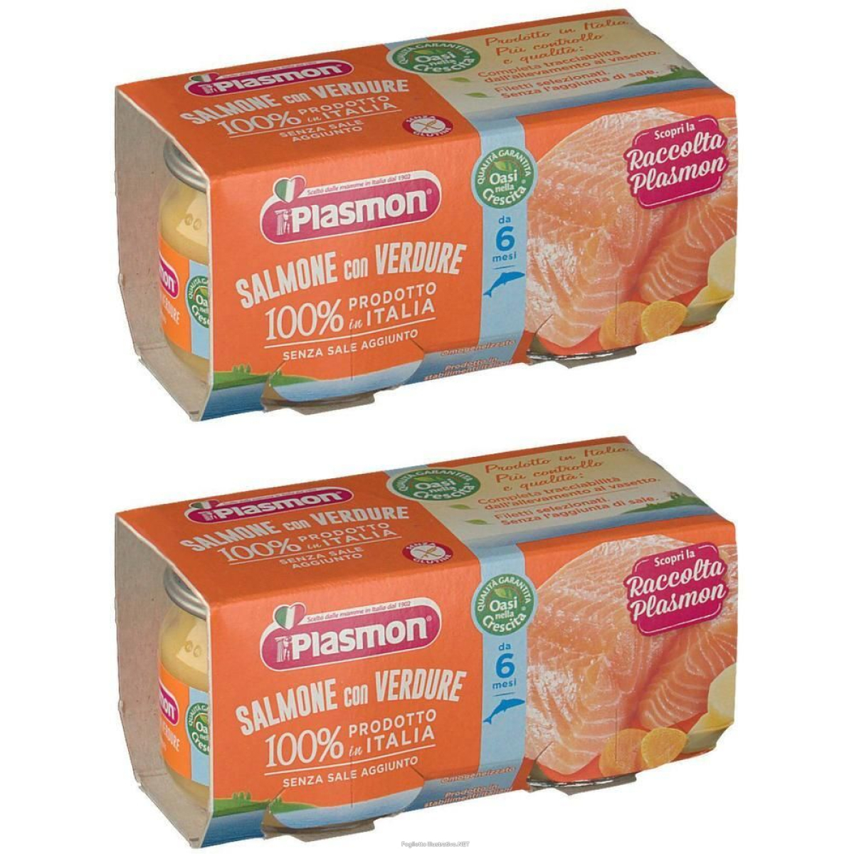 Cerca Offerte di plasmon® omogeneizzato salmone con verdure 2x2x80 g pappa e acquista online