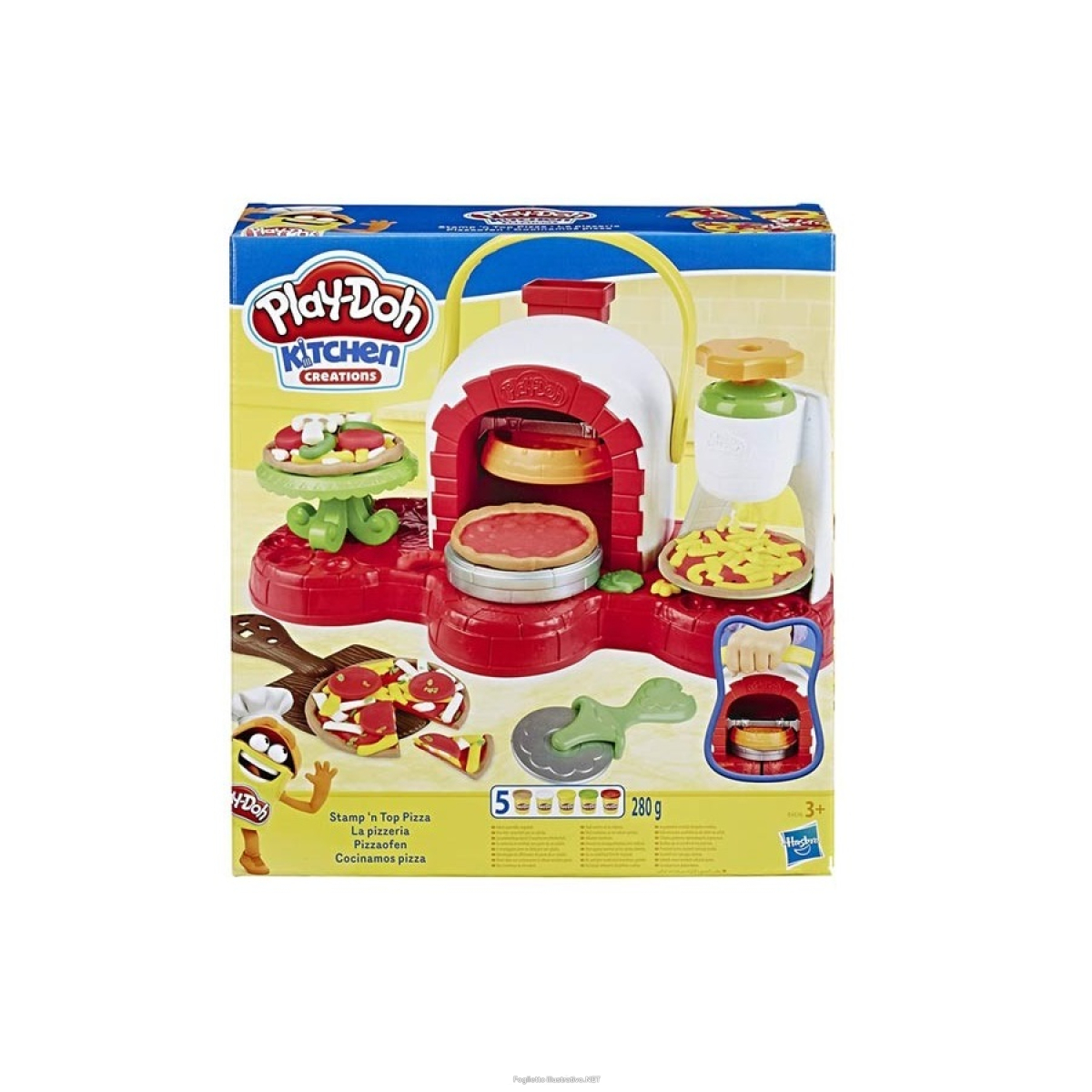 Cerca Offerte di play-doh stamp n top pizza set - forno giocattolo con 6 colori di pasta modellabile e 25 condimenti finti e acquista online