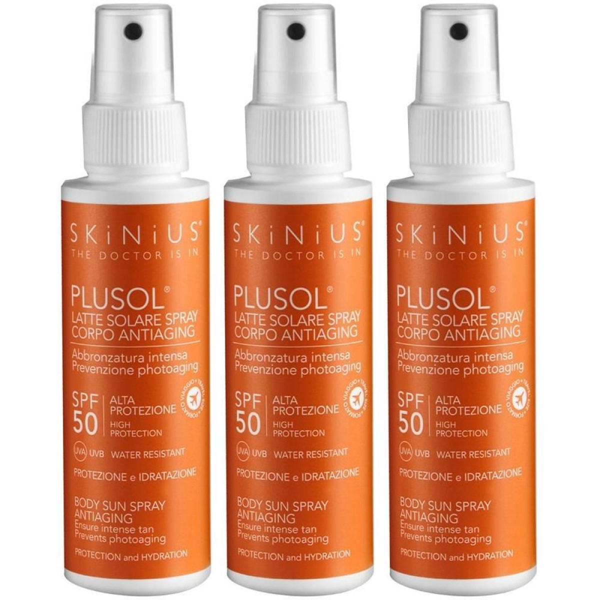 Cerca Offerte di plusol latte solare spray corpo antiaging spf50 100 ml e acquista online