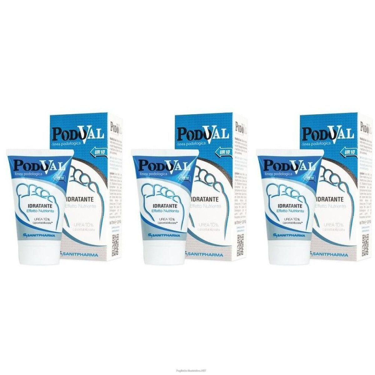 Cerca Offerte di podoval ur10 idratante 75 ml 3x75 ml crema e acquista online