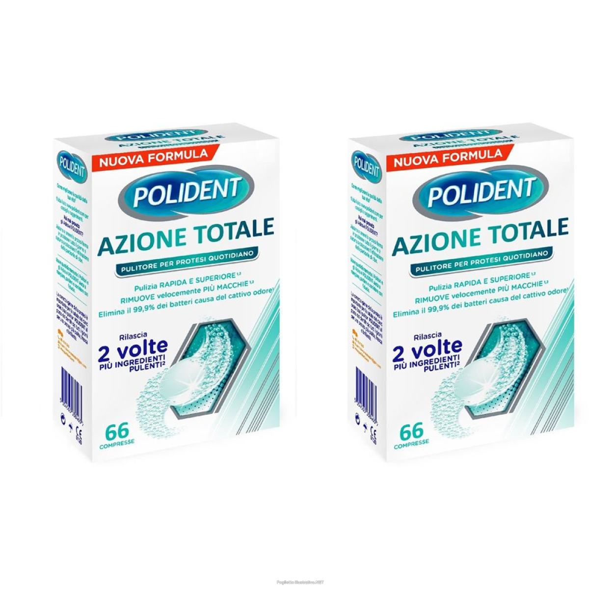 Cerca Offerte di polident azione totale pulitore protesi set da 2 2x66 pz compresse e acquista online