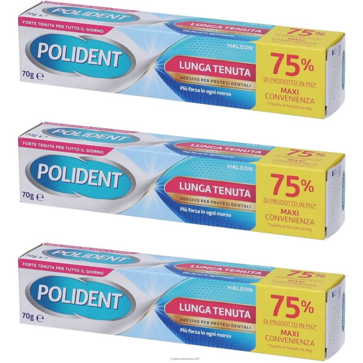 Cerca Offerte di polident lunga tenuta adesivo per protesi dentale set da 3 3x70 g past e acquista online