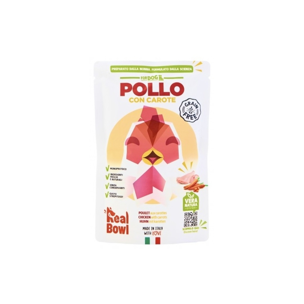 Cerca Offerte di Pollo con carote - alimento completo per cani di tutte le taglie 150 gr e acquista online