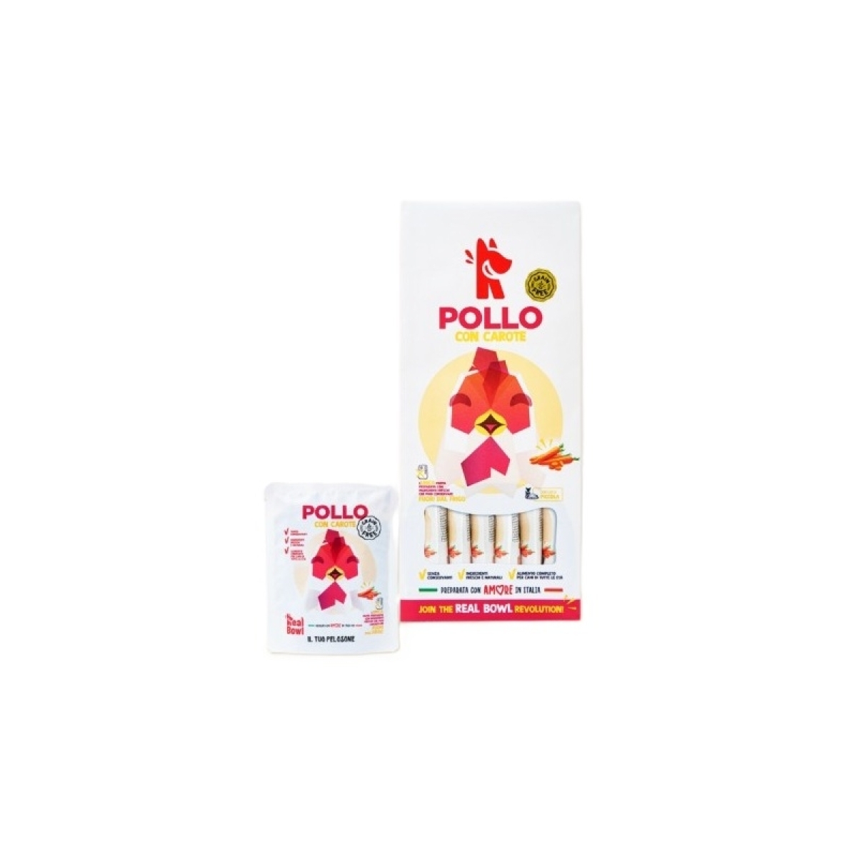 Cerca Offerte di Pollo con carote - alimento completo per cani di tutte le taglie 7 bustine da 150 gr e acquista online