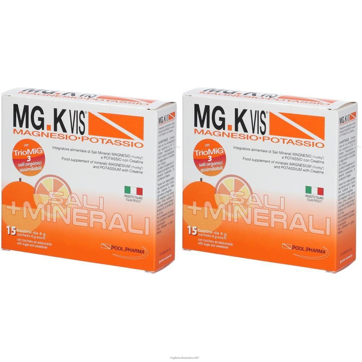 Cerca Offerte di pool pharma mg.k vis® magnesio e potassio gusto arancia 2x60 g bustina e acquista online