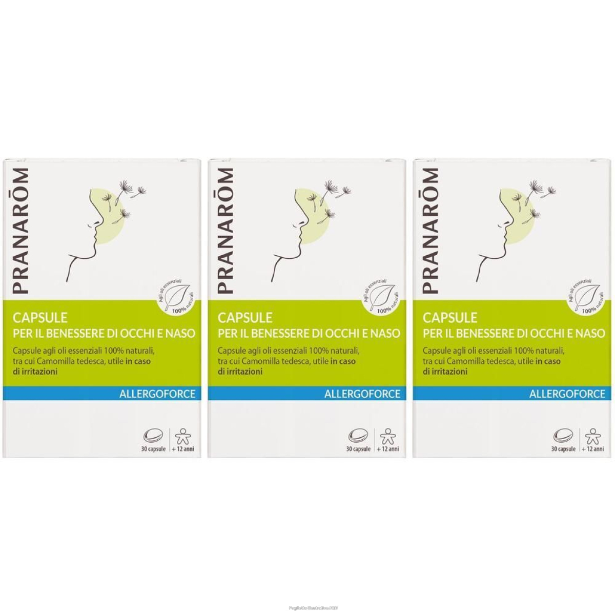 Cerca Offerte di pranarom allergoforce capsule per il benessere di occhi e naso 3x36 g e acquista online