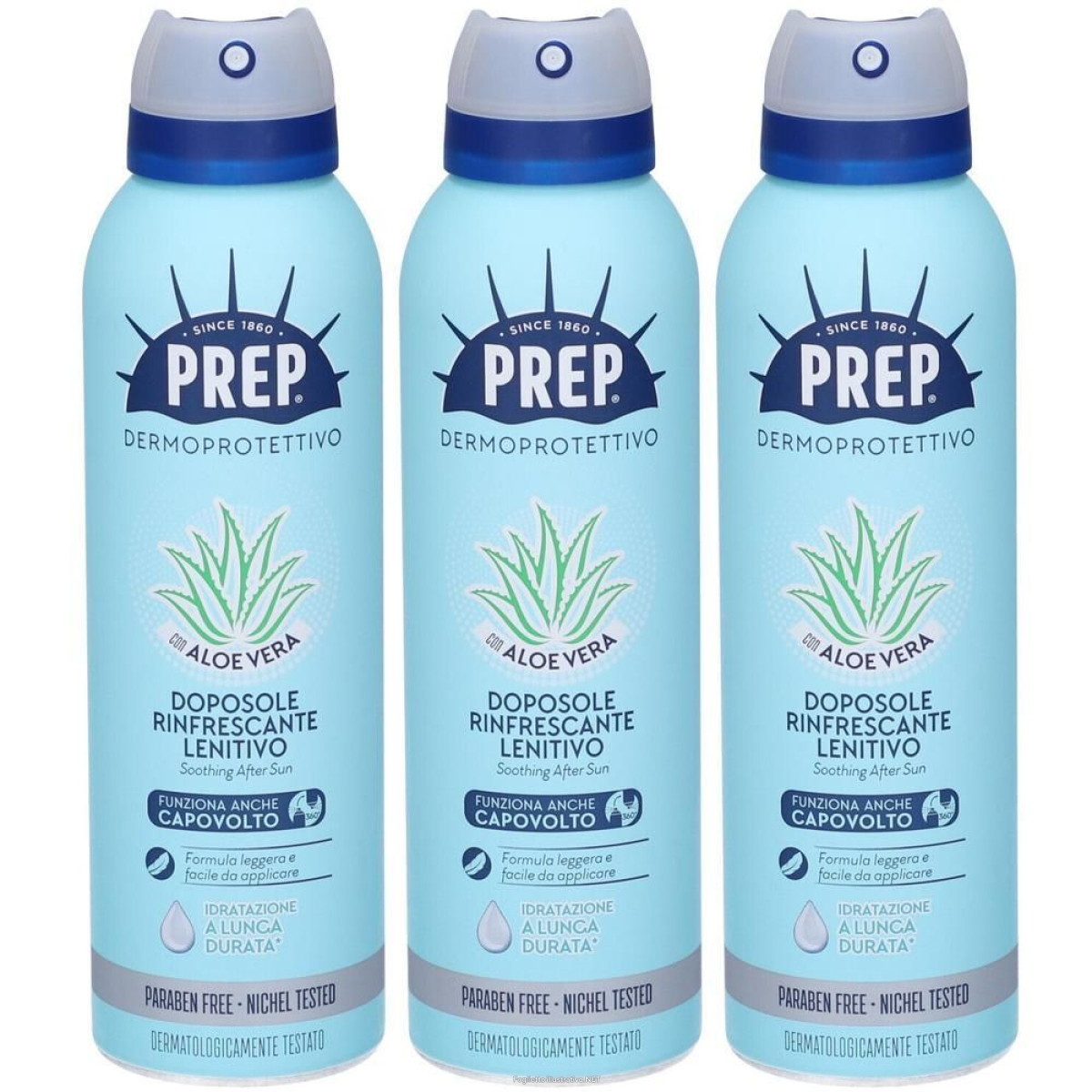 Cerca Offerte di prep dermoprotettivo doposole rinfrescante lenitivo 3x150 ml spray e acquista online