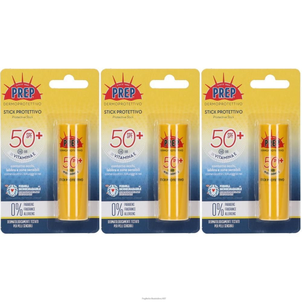 Cerca Offerte di prep dermoprotettivo stick protettivo spf50+ 3x12 ml e acquista online