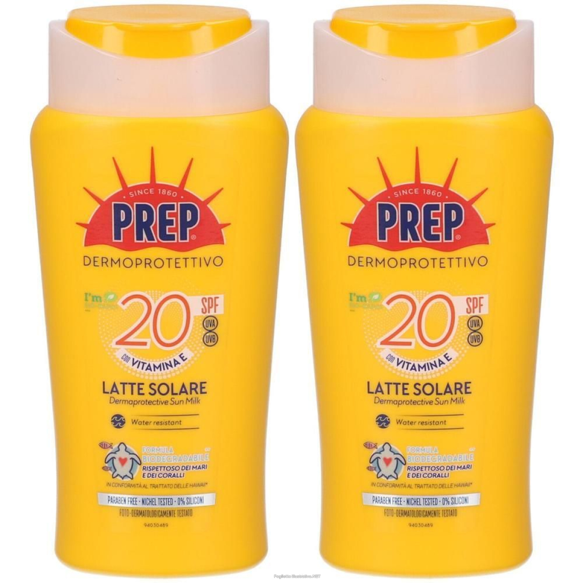 Cerca Offerte di prep® latte solare dermoprotettivo spf20 2x200 ml e acquista online
