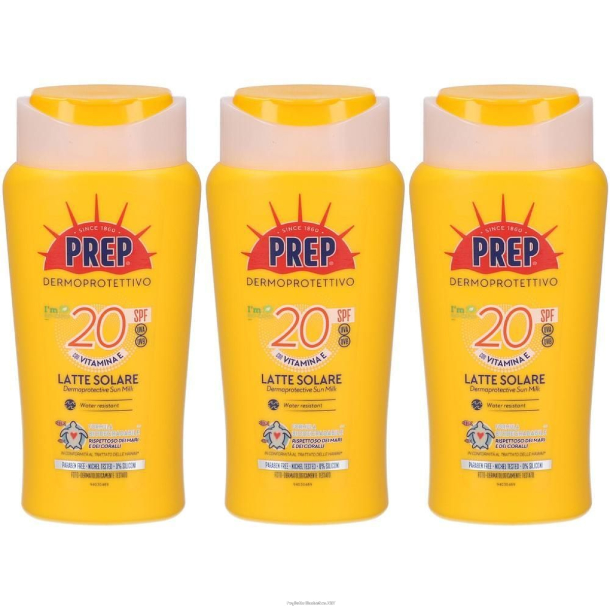 Cerca Offerte di prep® latte solare dermoprotettivo spf20 3x200 ml e acquista online