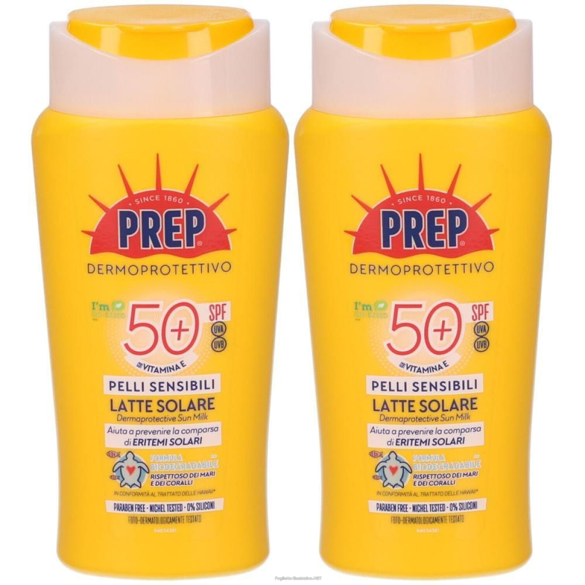 Cerca Offerte di prep latte solare pelli sensibili spf50+ 2x200 ml e acquista online