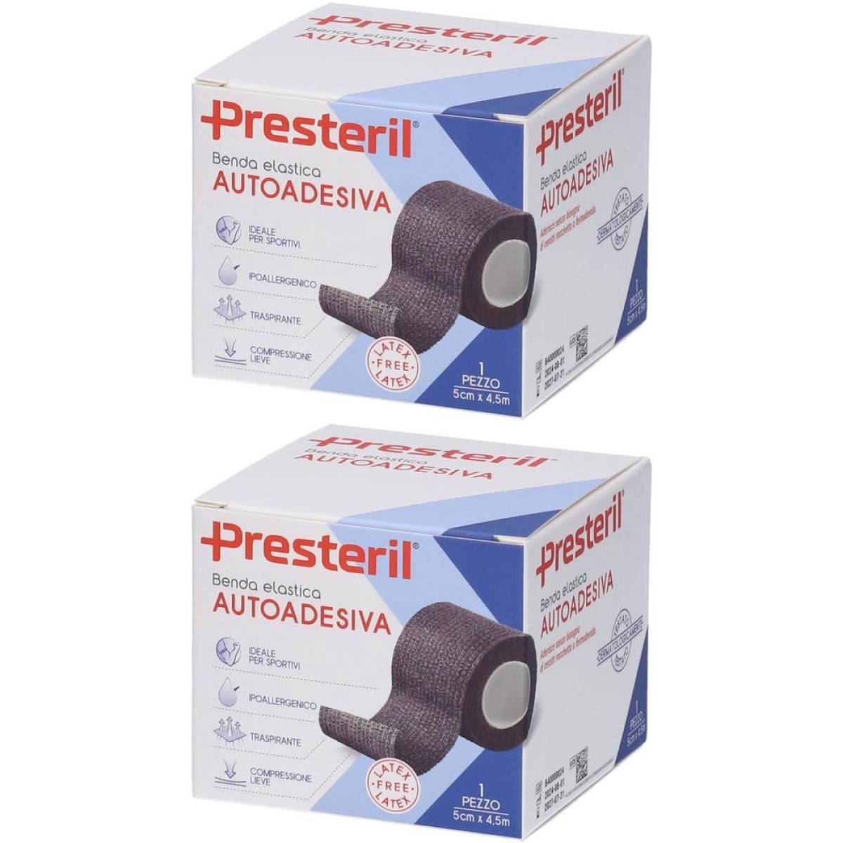 Cerca Offerte di Presteril benda elastica autoadesiva 5cm x 4,5m colore nero 2x1 st e acquista online