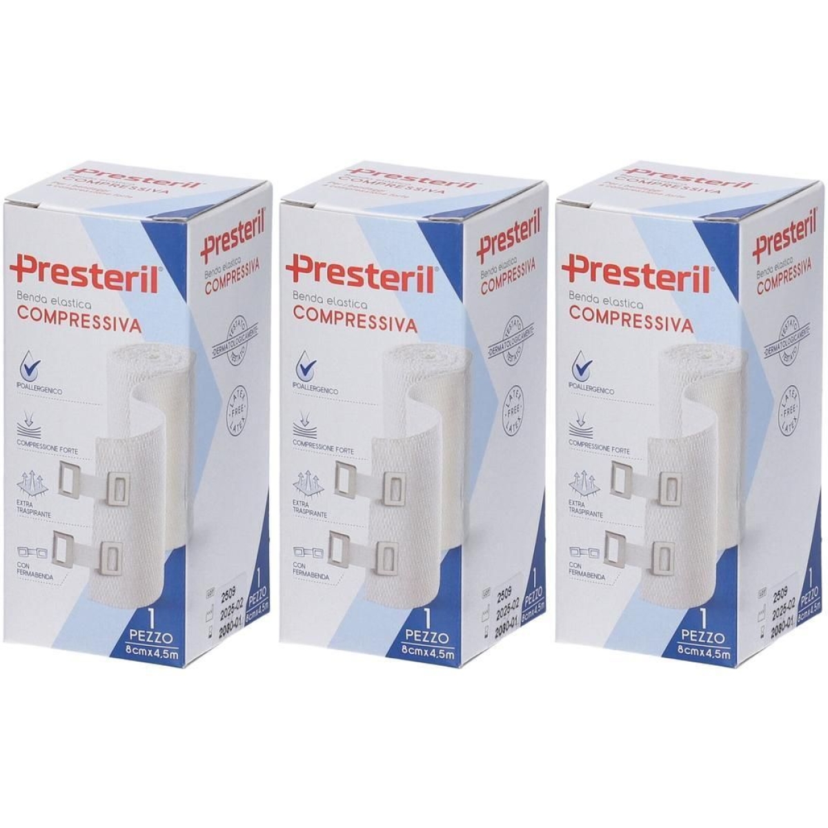 Cerca Offerte di Presteril benda elastica compressiva 8cm x 4,5m 3x1 st e acquista online