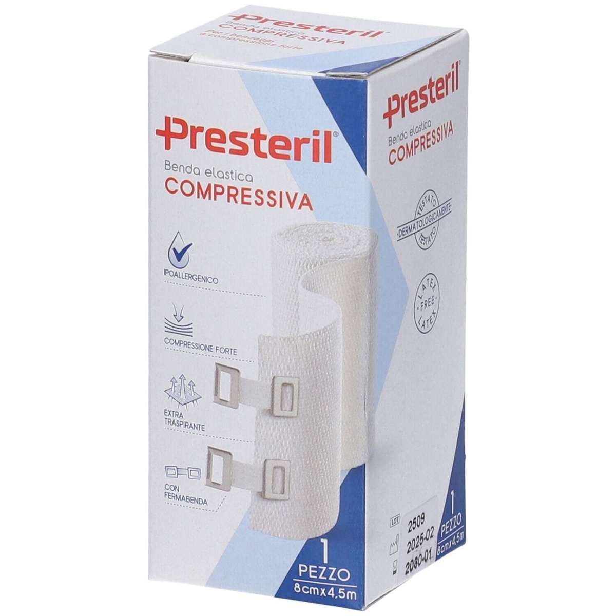 Cerca Offerte di Presteril benda elastica compressiva 8cm x 4,5m 4x1 st e acquista online