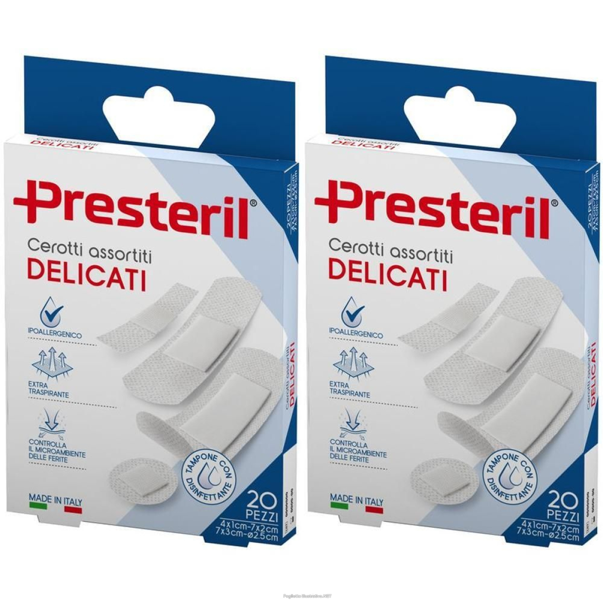 Cerca Offerte di presteril cerotti delicati assortiti 4 f.ti 2x20 pz cerotto e acquista online