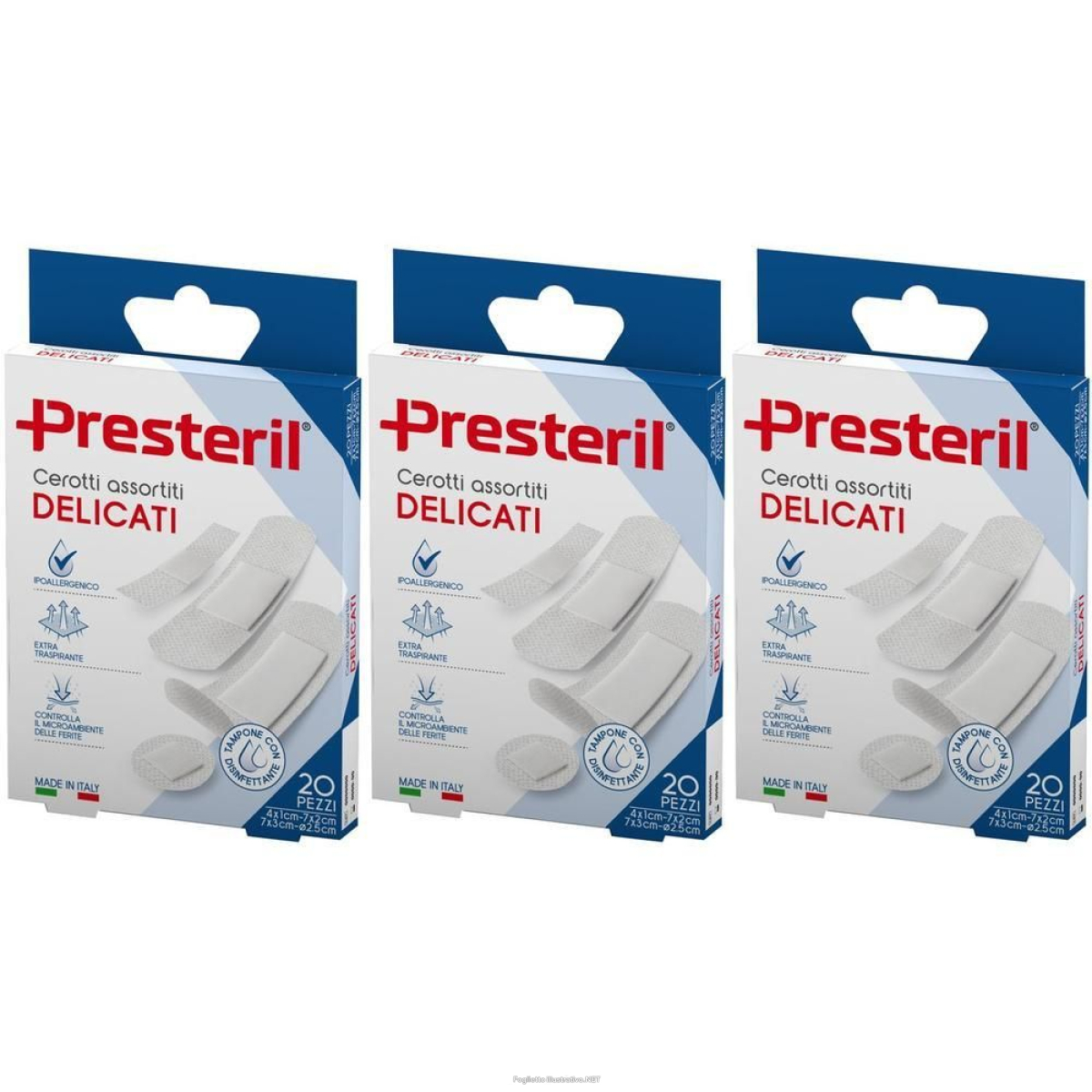 Cerca Offerte di presteril cerotti delicati assortiti 4 f.ti 3x20 pz cerotto e acquista online