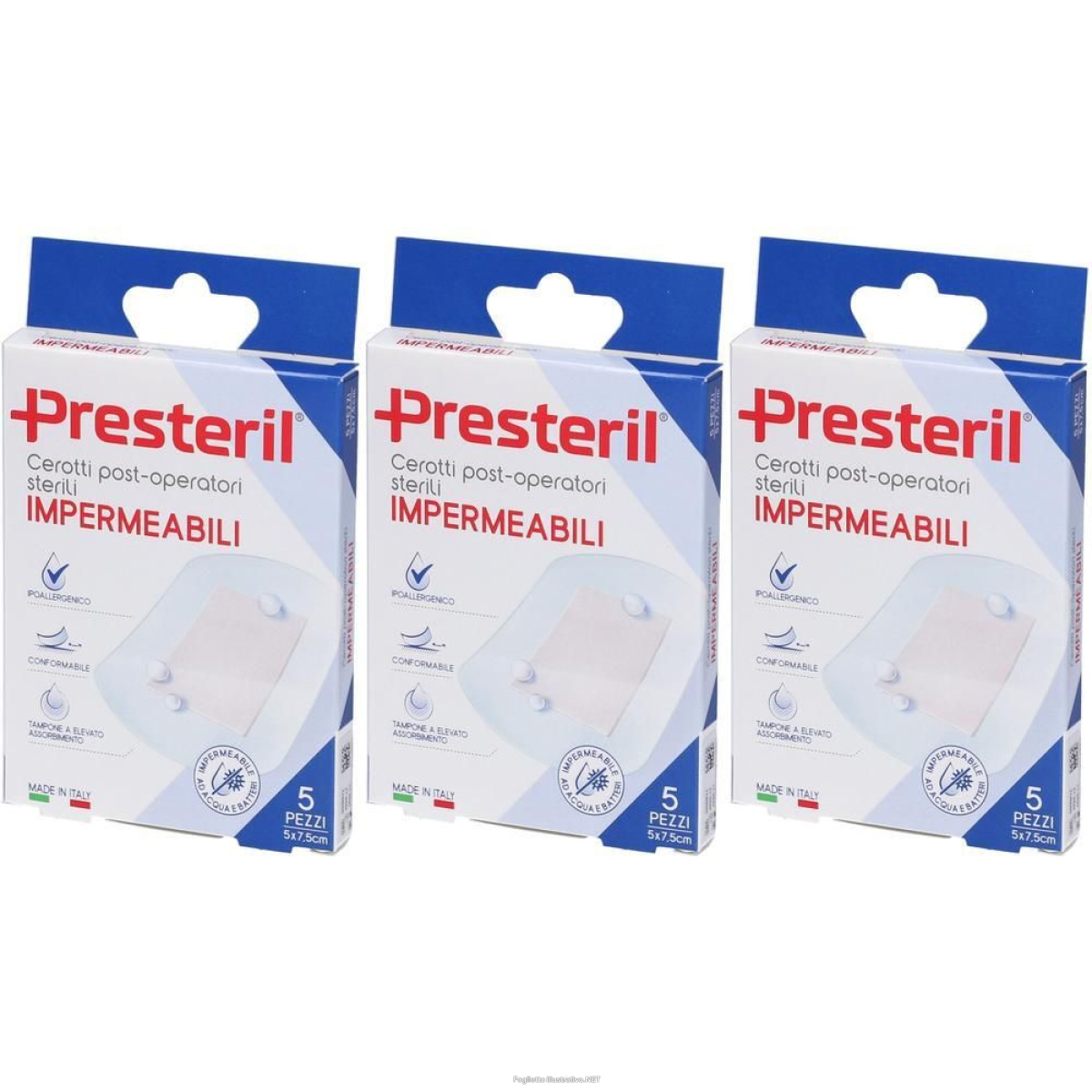 Cerca Offerte di presteril cerotti post operatori impermeabili 5x7,5 cm 3x5 st e acquista online