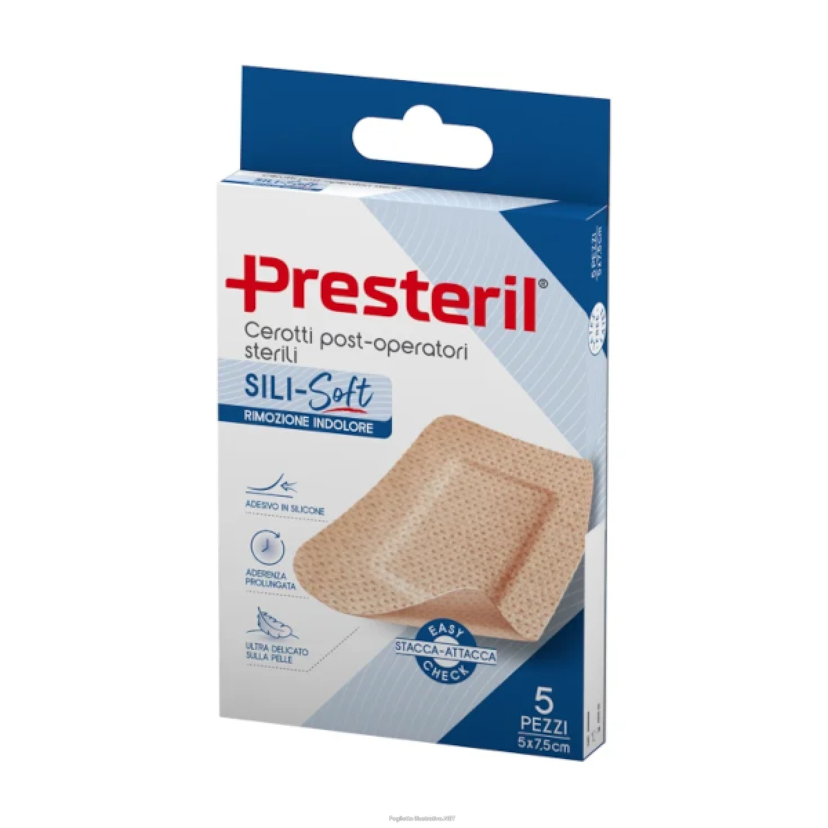 Cerca Offerte di presteril cerotti post operatori sterili sili-soft 5x7,5cm 5 pezzi e acquista online