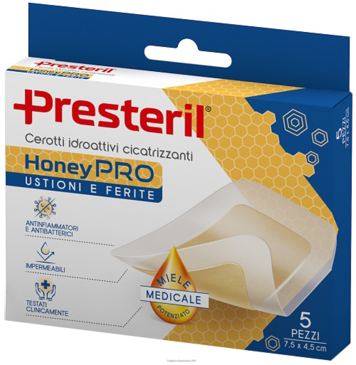 Cerca Offerte di presteril honeypro cerotti per ustioni e ferite idroattivi cicatrizzanti 5 cerotti 7,5 x 4,5 cm e acquista online