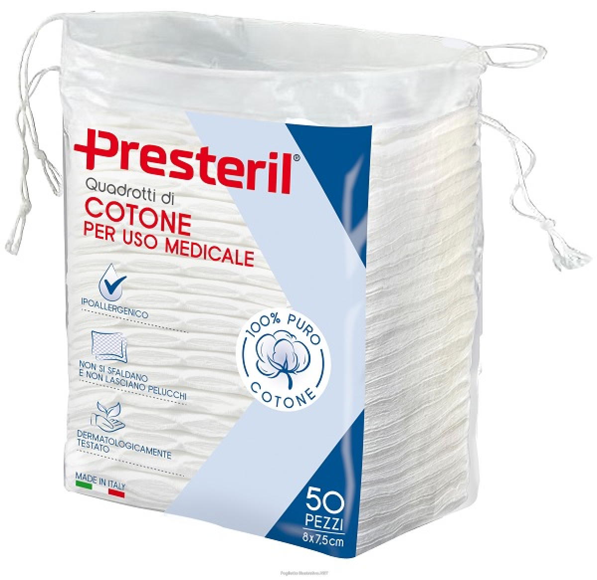 Cerca Offerte di presteril quadretti di cotone per uso medicale 50 quadretti da 8x7,5 cm e acquista online