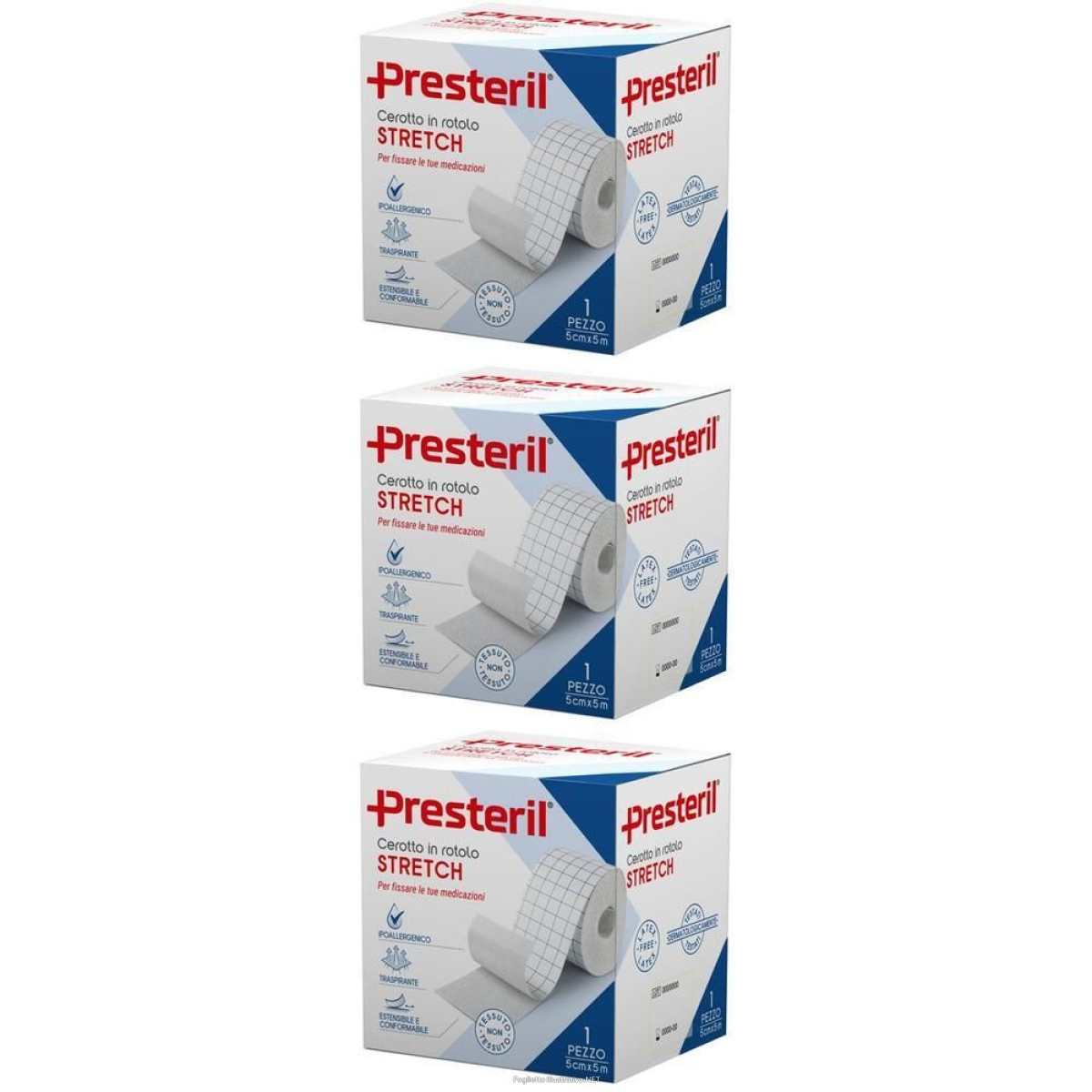Cerca Offerte di presteril rocchetto rotolo stretch 5 cm x m 3x1 st e acquista online