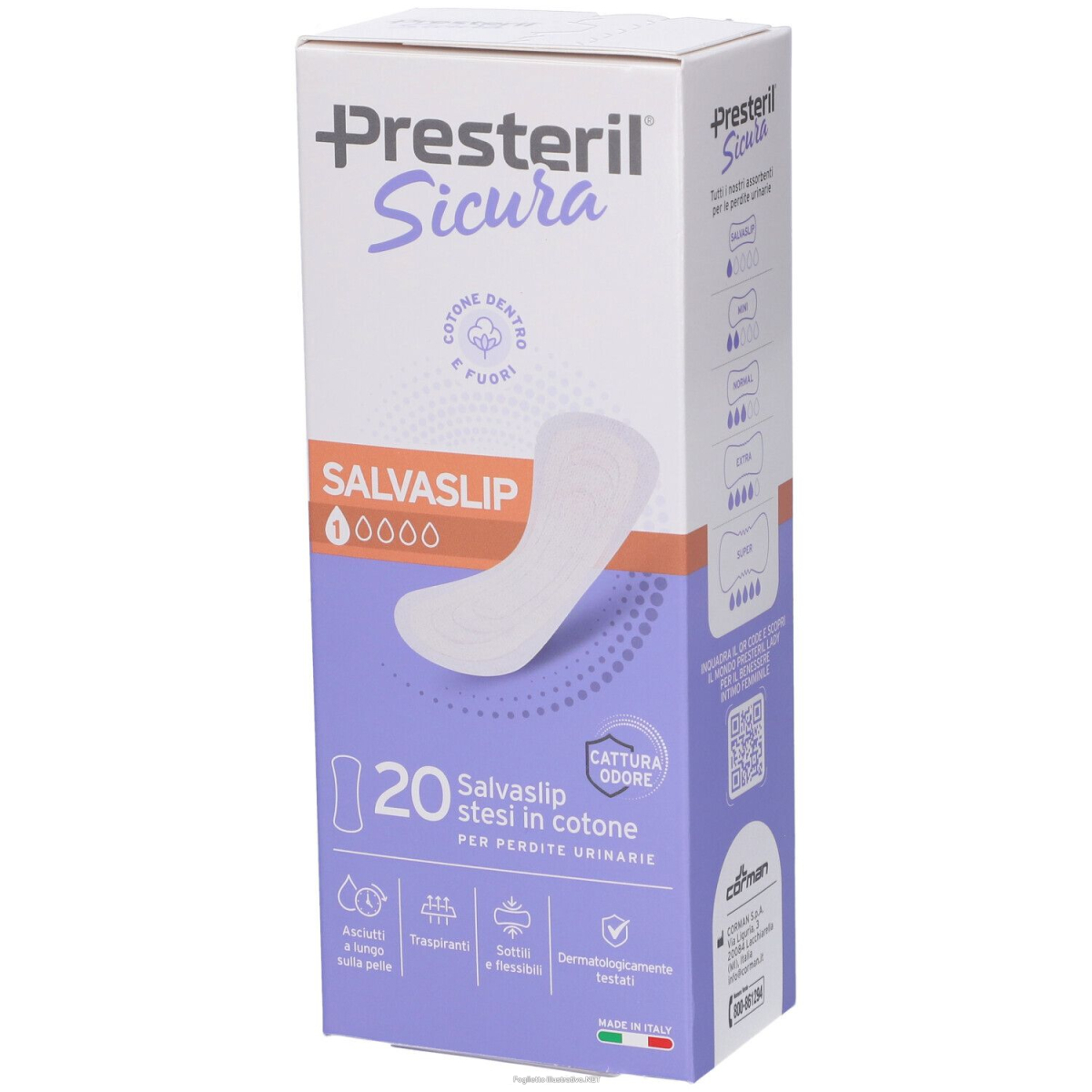 Cerca Offerte di presteril sicura salvaslip 20 pezzi pz assorbenti e acquista online