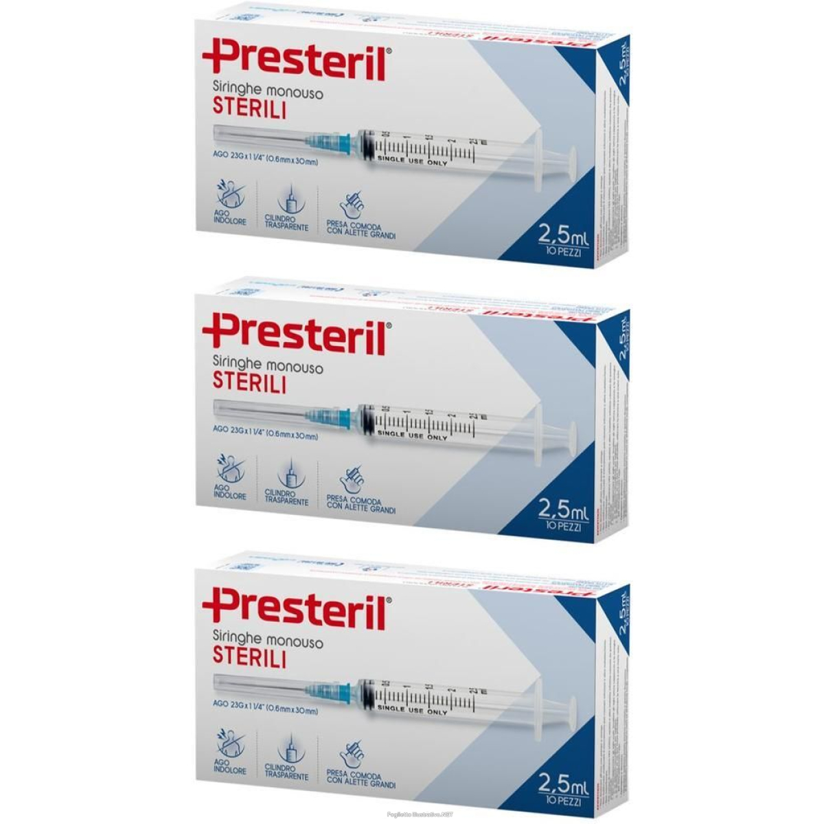 Cerca Offerte di presteril siringhe 2,5 ml 3x10x2,5 e acquista online